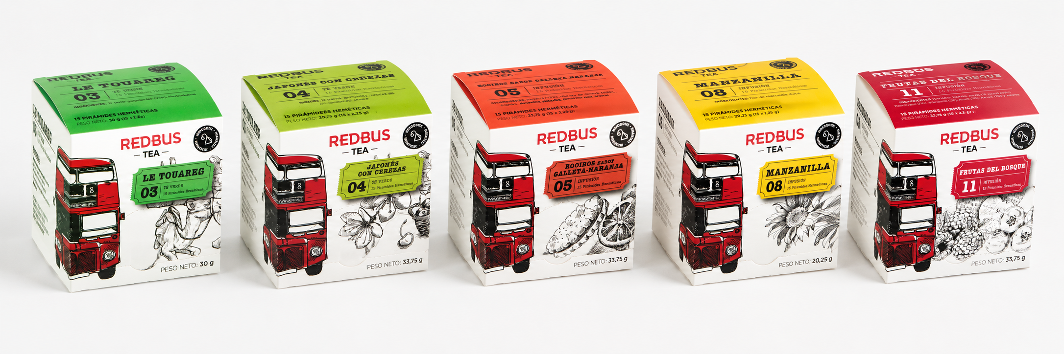 Cajas Redbus Tea